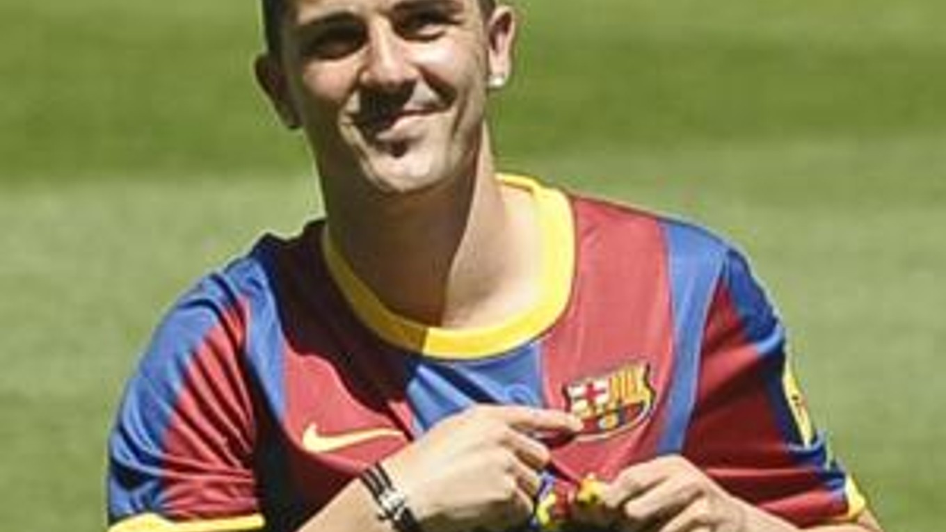 David Villa si zapózoval v novom drese.