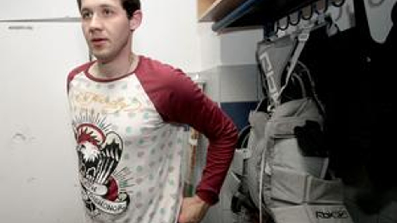 Brankár ruského Mytišči Ján Lašák.