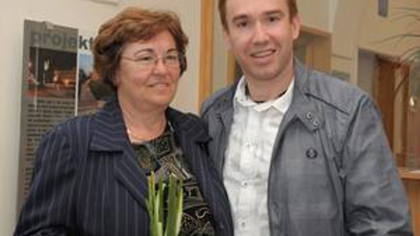 Žigmund Pálffy so svojou mamou.