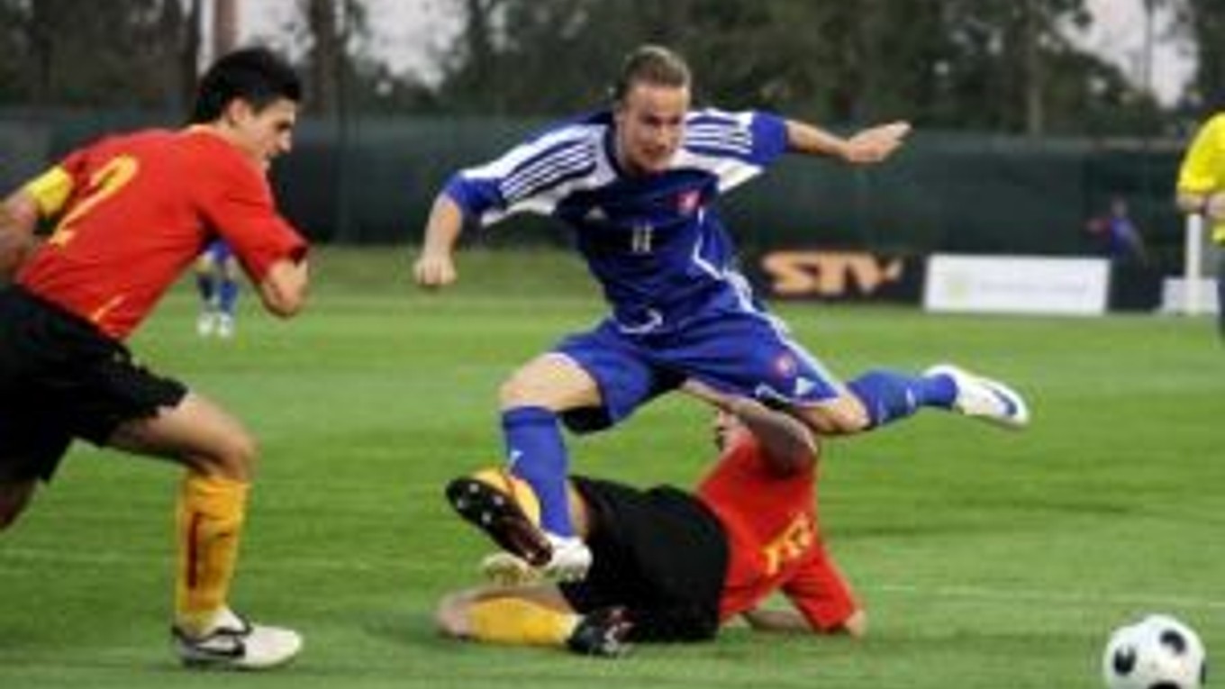 Miroslav Stoch v drese reprezentácie do 21 rokov.