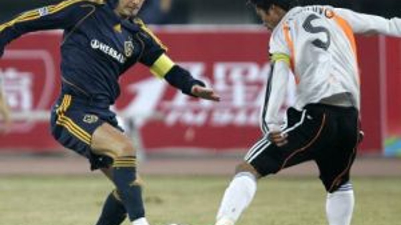 David Beckham v drese Los Angeles Galaxy.