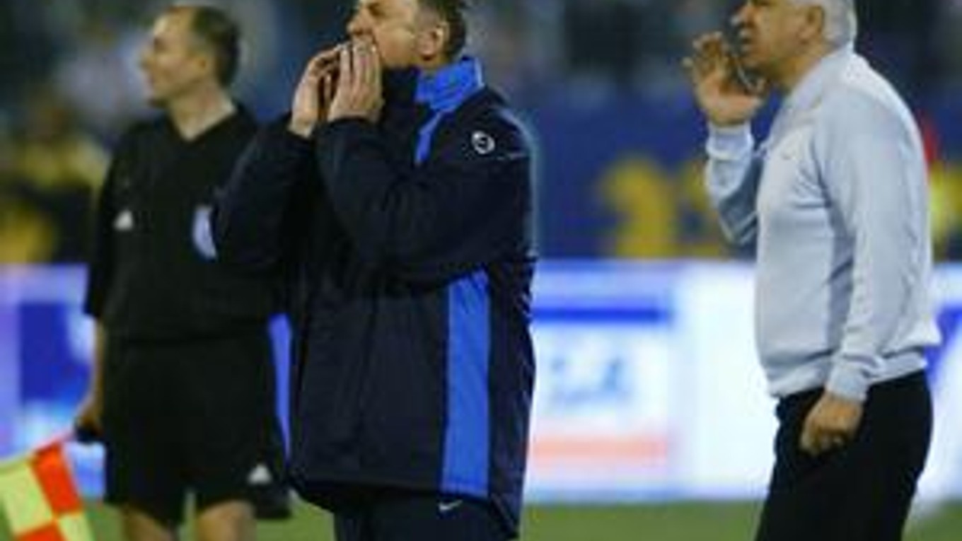 Luiz Felipe Scolari (vľavo) a Dušan Galis ešte ako reprezentační tréneri Portugalska a Slovenska.