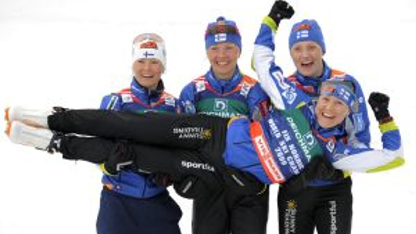 Fínky mali po pretekoch obrovskú radosť.