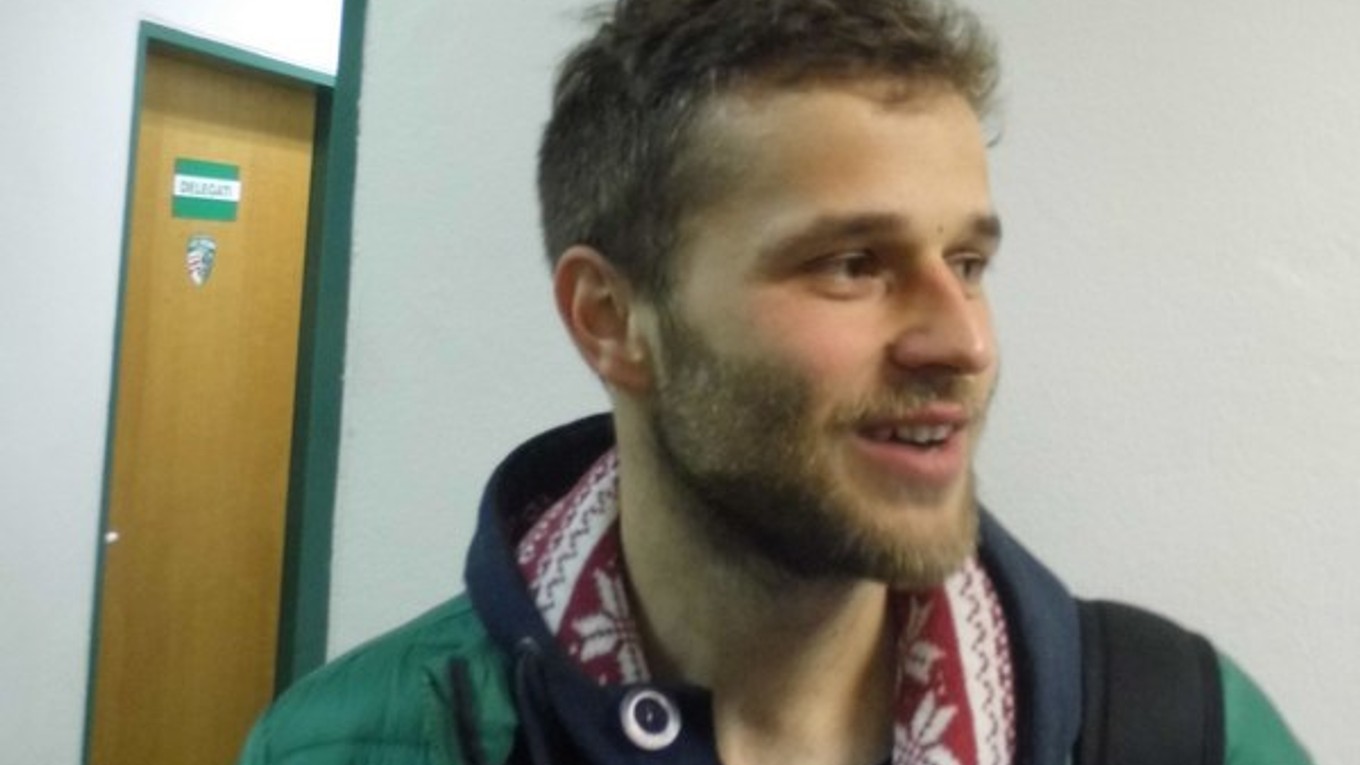 Peter Katona mal po zápase dobrú náladu.