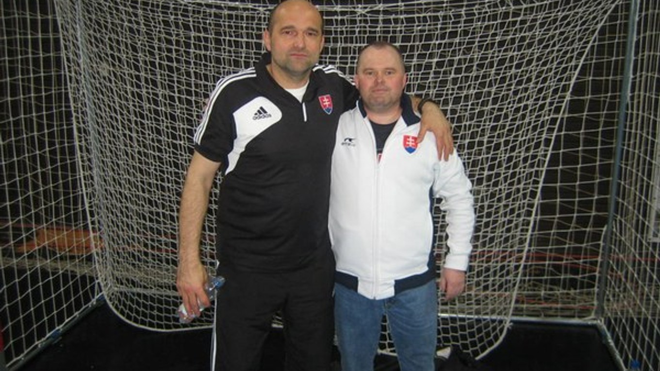 Tréner a manažér. Dávida (vľavo) lanáril do Prešova V. Petko.
