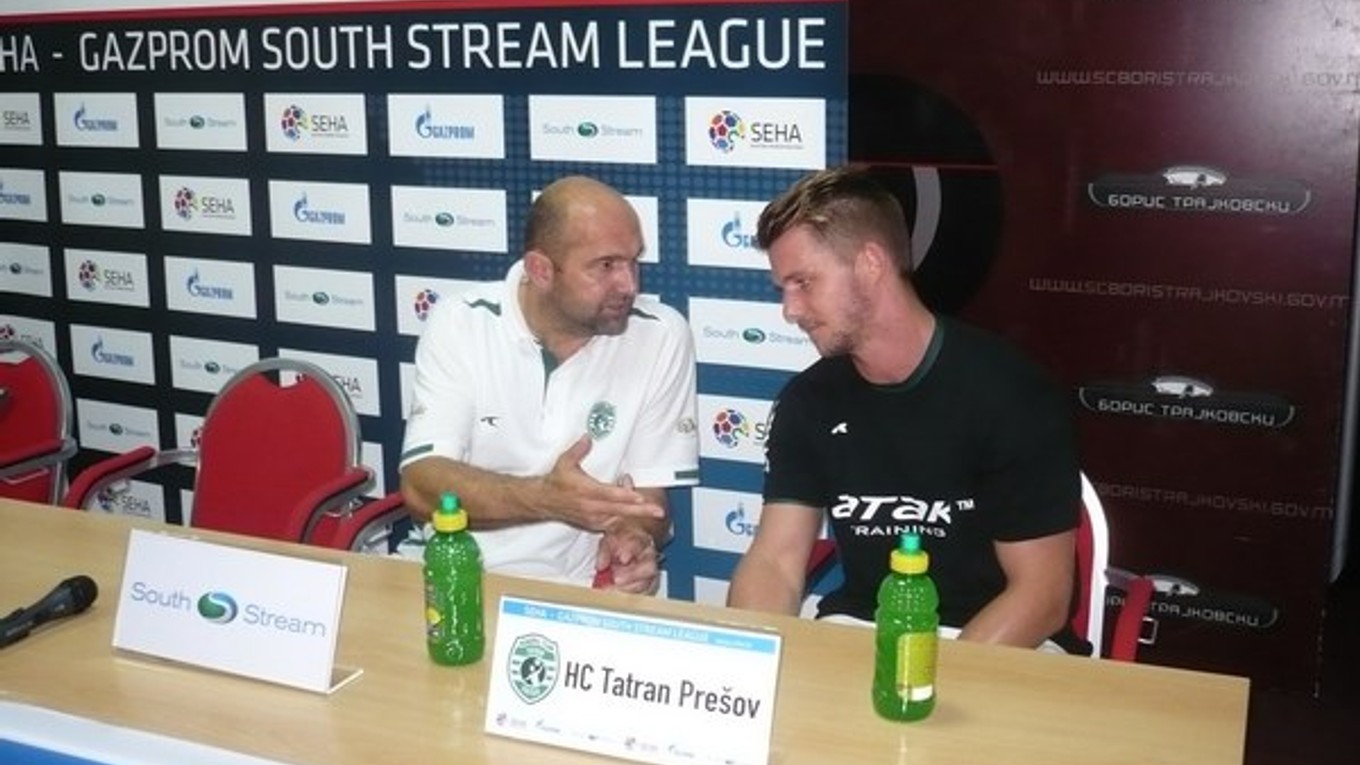 Peter Dávid. Tréner Tatrana, na snímke vľavo, sa musel  v Záhrebe zaobísť aj bez Furlana.