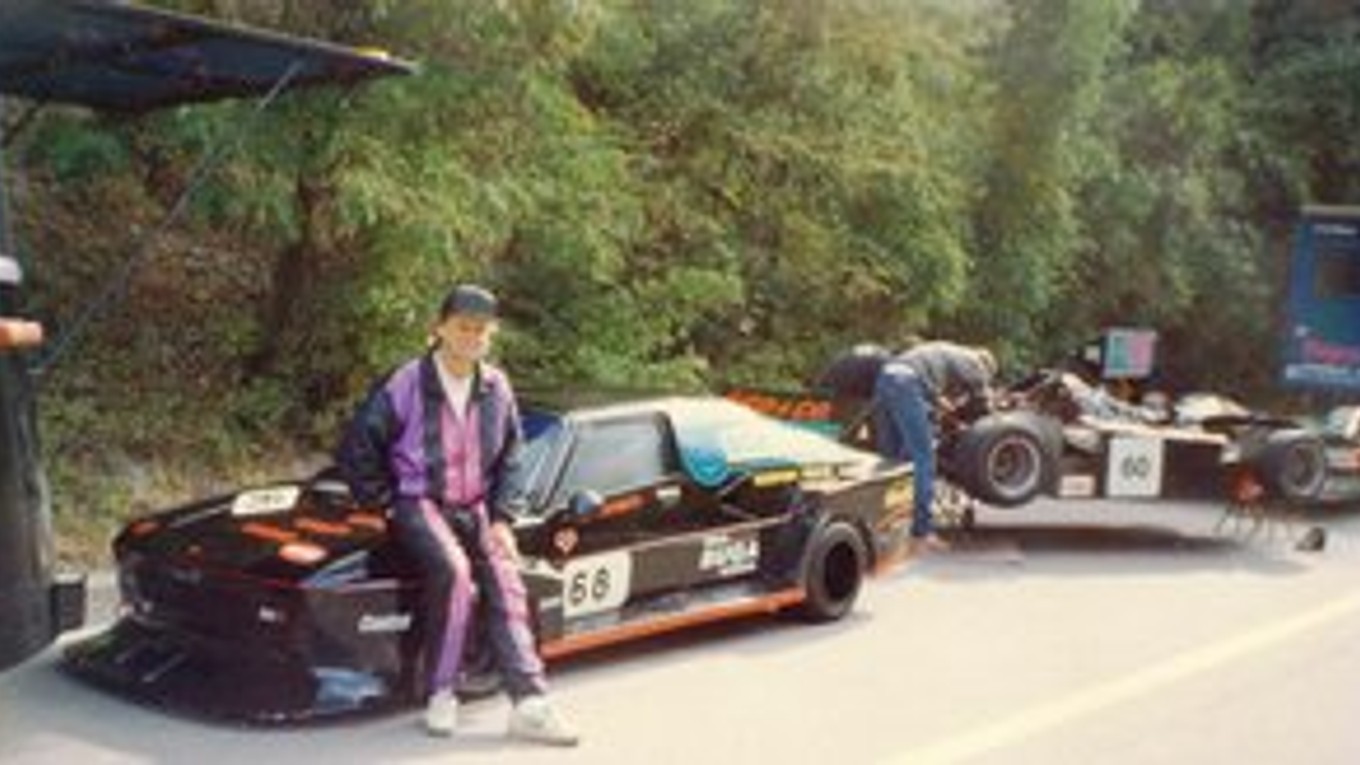 Julo Konček pri prototype JUKO.