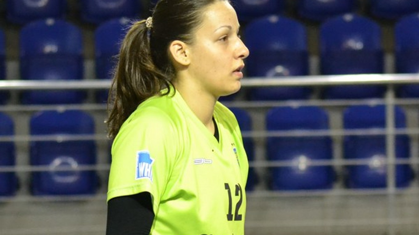 Lucia Gubiková. Najlepšia brankárka.