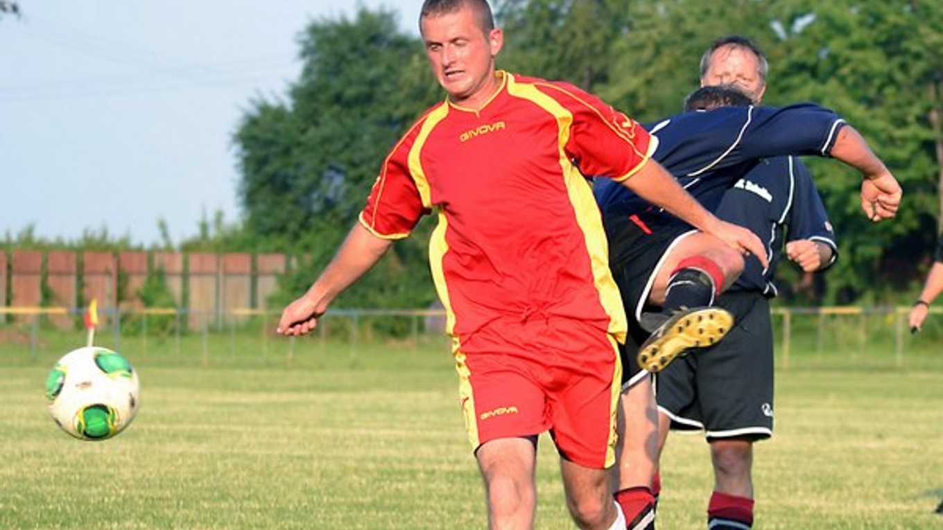 Tomáš Šamudovský. Malčičan vsietil jeden zo šiestich gólov svojho mužstva.