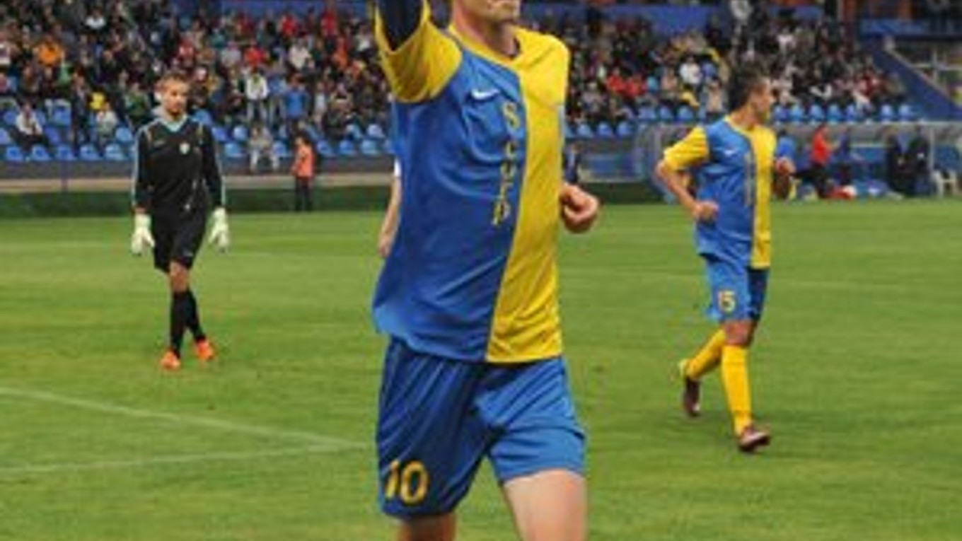 Michal Hamuľak. Dvojgólový strelec MFK Zemplín.