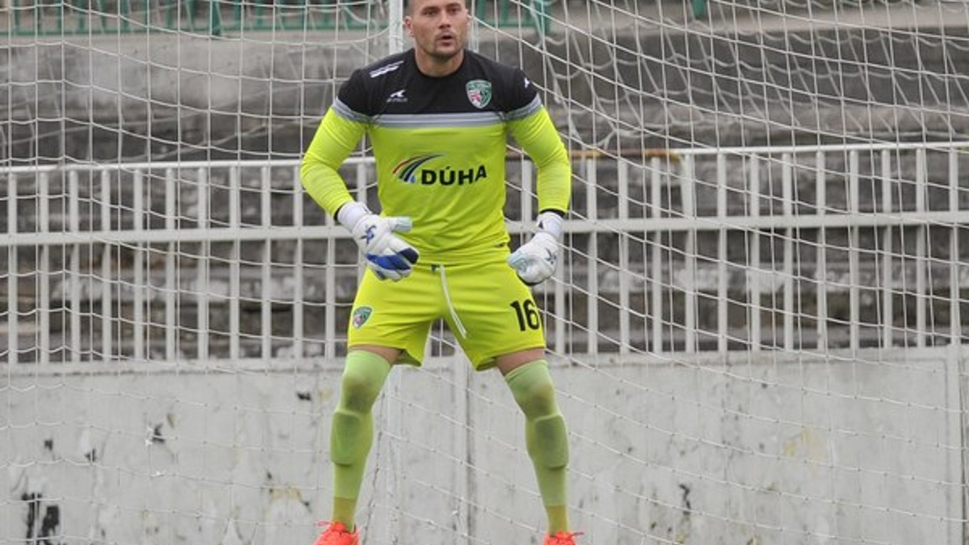 Gólman Jozef Talian. Prešovu k víťazstvu nepomohol ani jeho brilantný výkon.