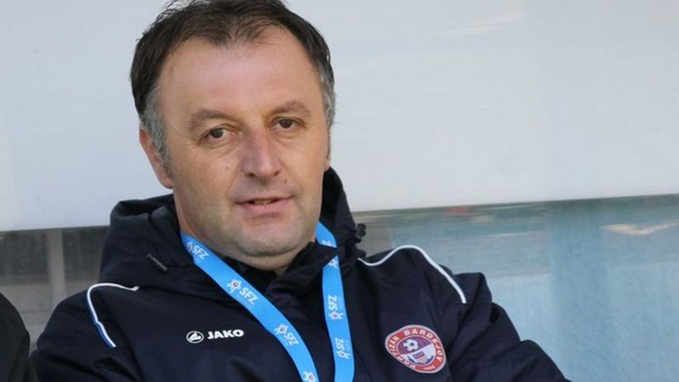 Tréner Bardejovčanov Jozef Kukulský.
