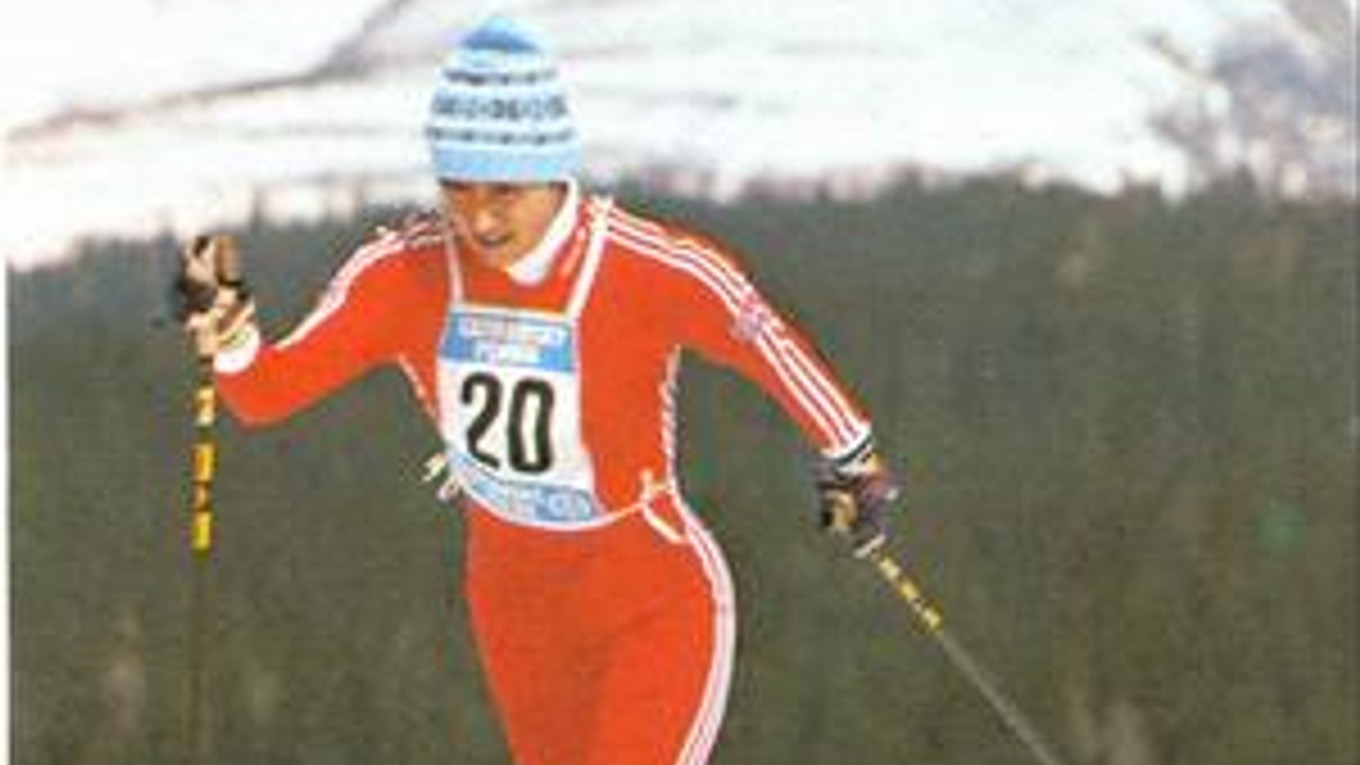 Jubilantka A. Pasiarová v časoch bežeckej slávy.