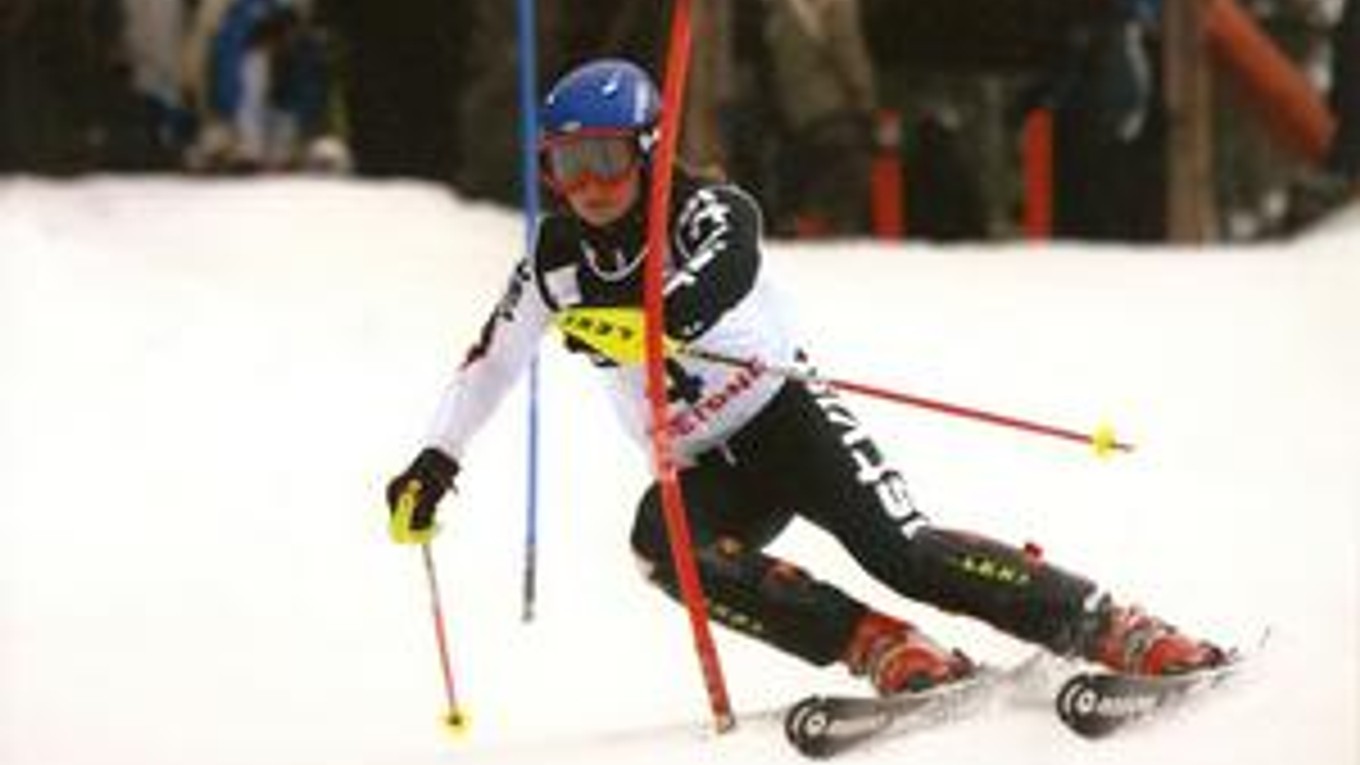 Katarína Miklošová na trati.