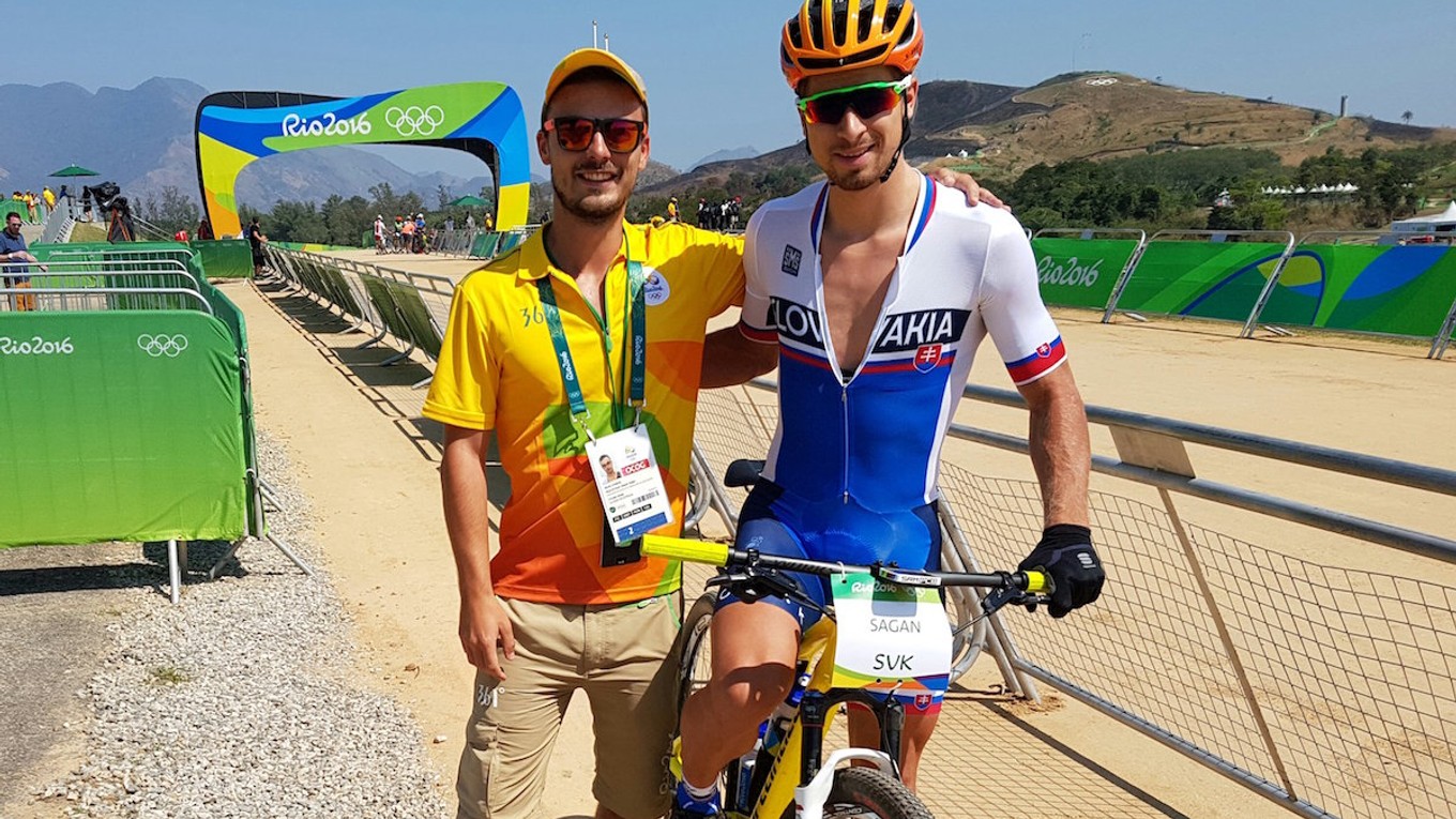 Martin Štancel s Petrom Saganom. Už aj tento Krompašan má spoločnú fotku s asi najznámejším slovenským športovcom

