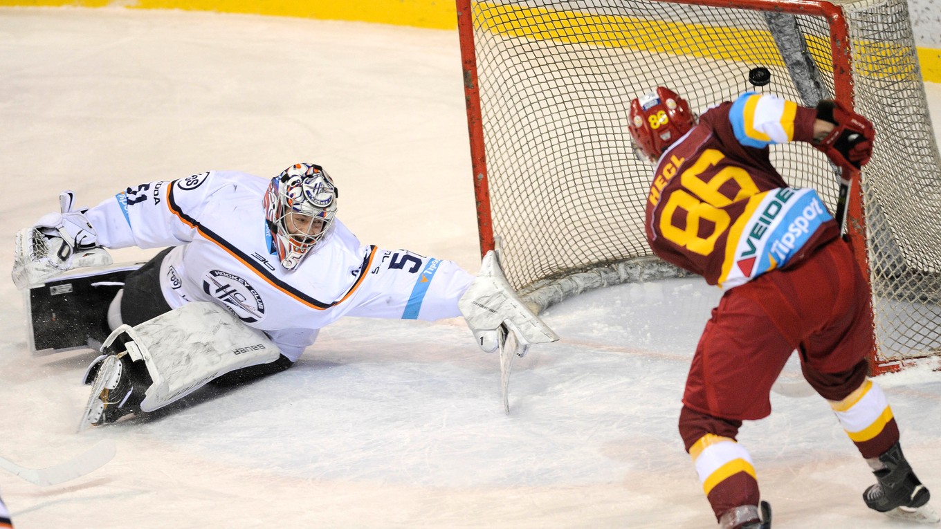 Gól Mareka Hecla do košickej siete.