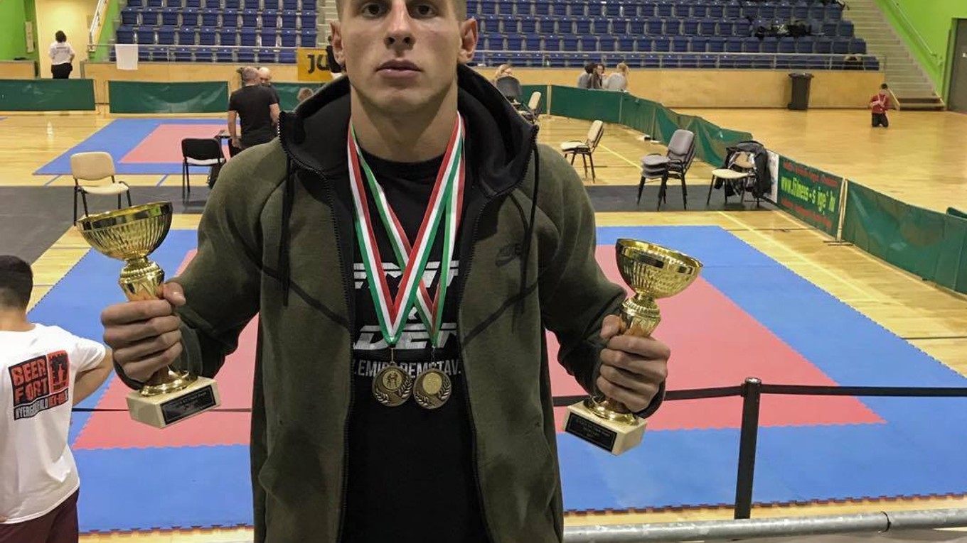 Michalovský kickboxer Michal Stričík.