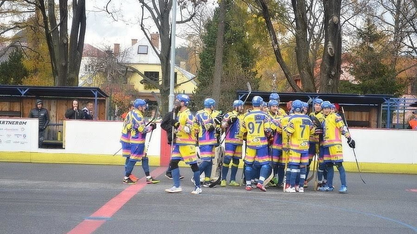 Kežmarskí hokejbalisti.