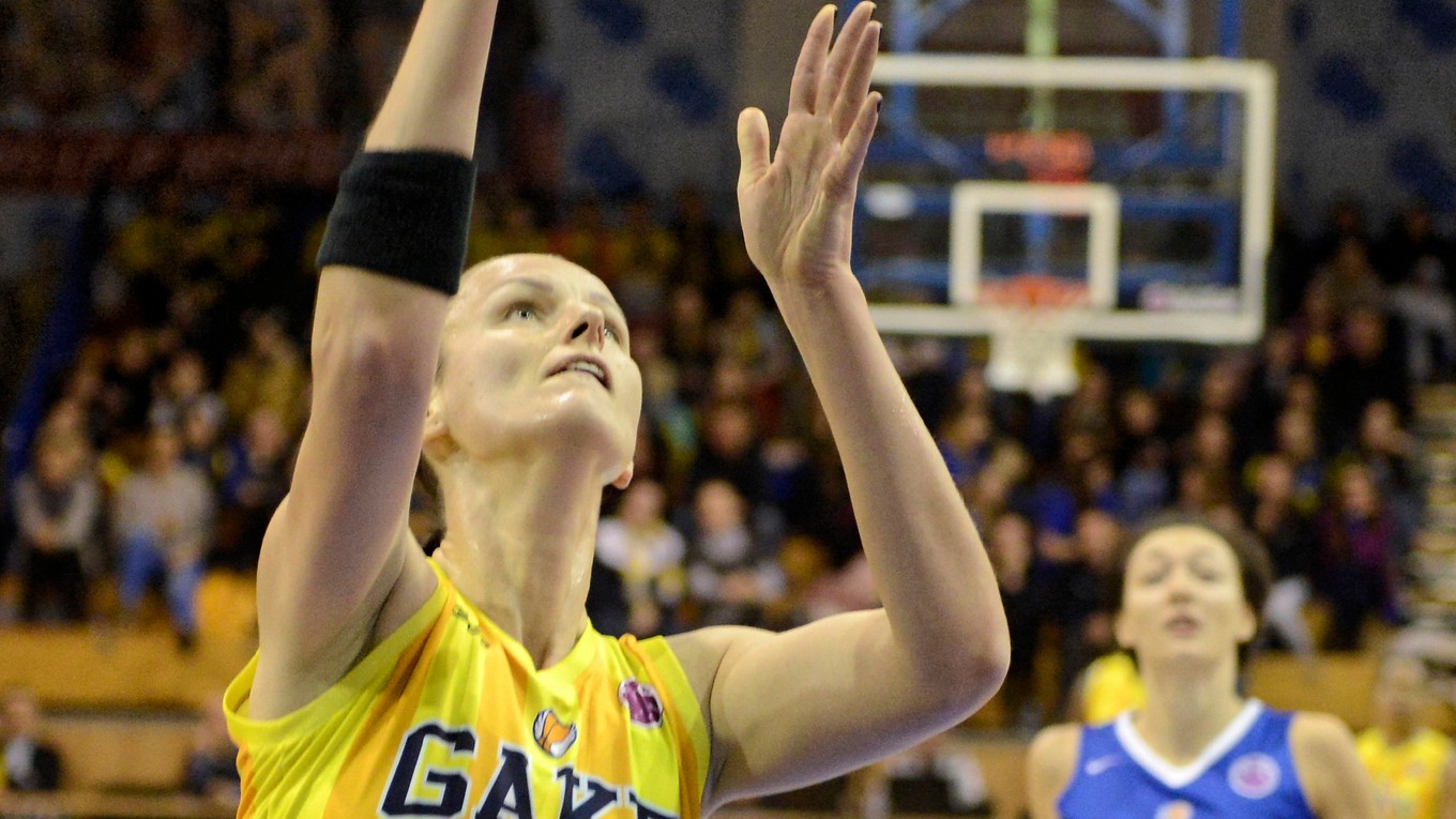 Anna Jurčenková. K triumfu basketbalistiek Good Angels prispela 14 bodmi.