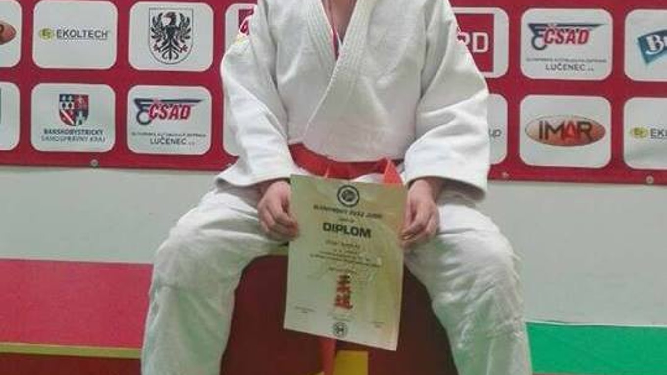 Oliver Solenský, člen oceneného tímu ŠK Zemplín Judo.