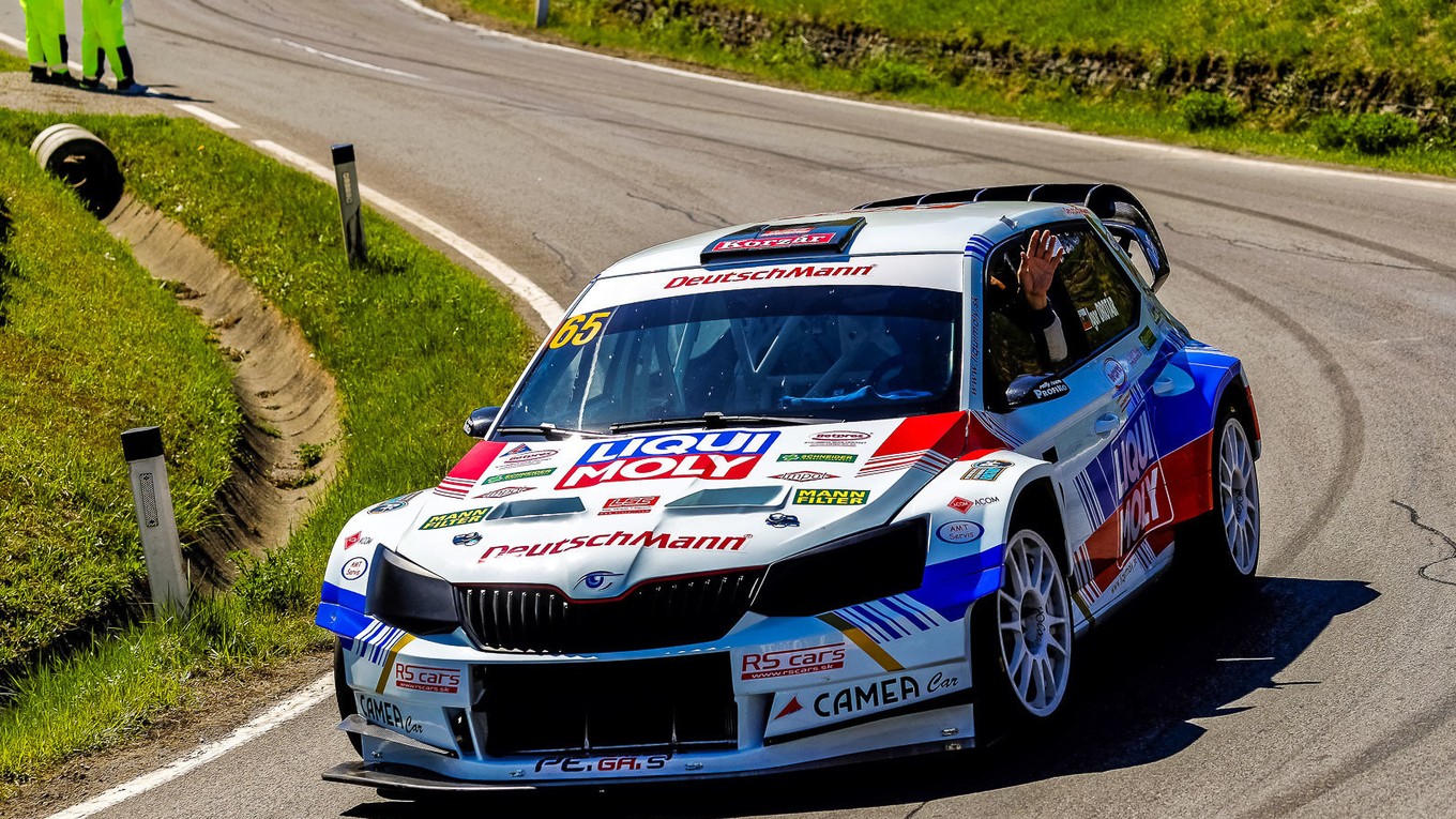 Igor Drotár na trati.