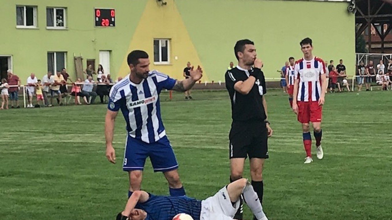 Stret Vargu so Spišákom si odnieslo obočie gólmana. 