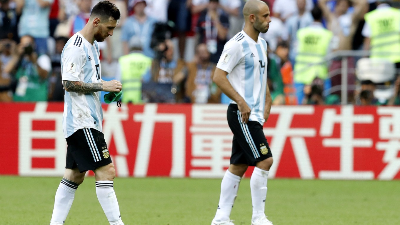 Argentínski futbalisti sa z MS v Rusku porúčali bez fanfár, v role porazených.