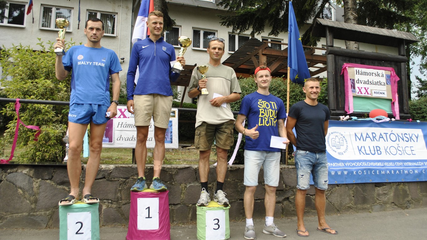 Najrýchlejší muži Hámorskej dvadsiatky bez rozdielu veku.