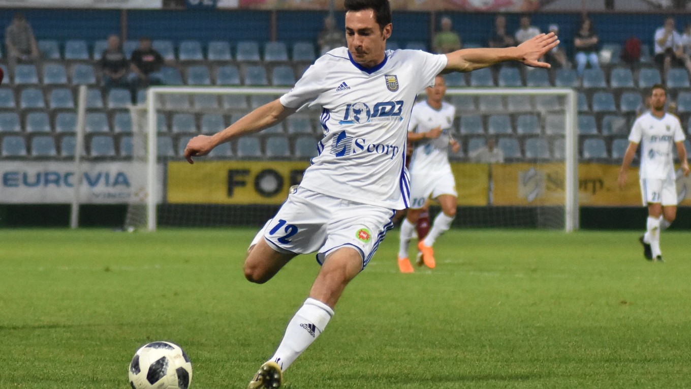 Jediný gól Michaloviec v Nitre strelil Jozef-Šimon Turík. 