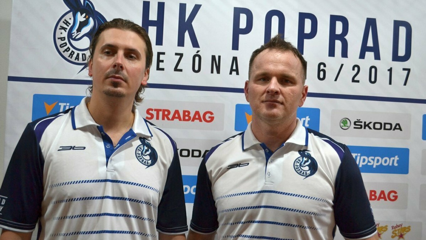 Nový tréner hokejistov Popradu František Štolc (vľavo).