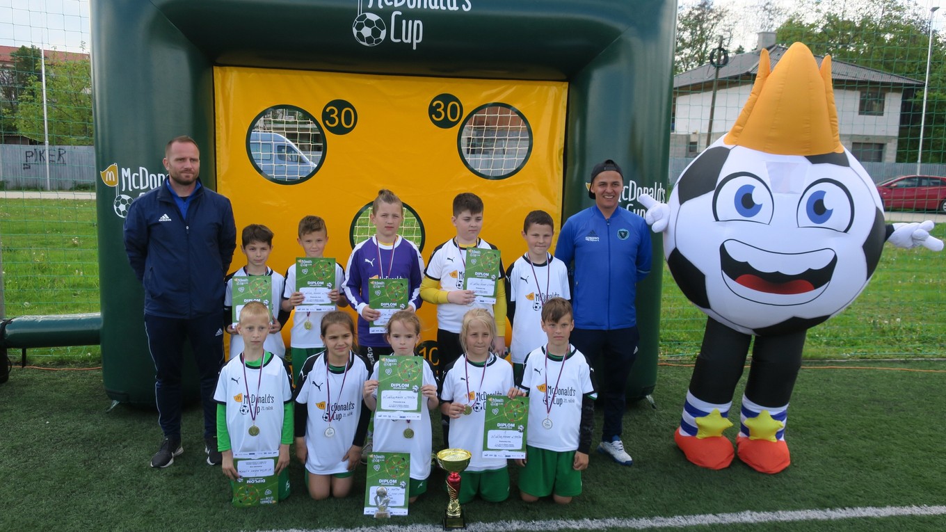 Víťazný tím prešovského krajského kola McDonald´s Cupu 2019 - ZŠ Lúčna Vranov nad Topľou.