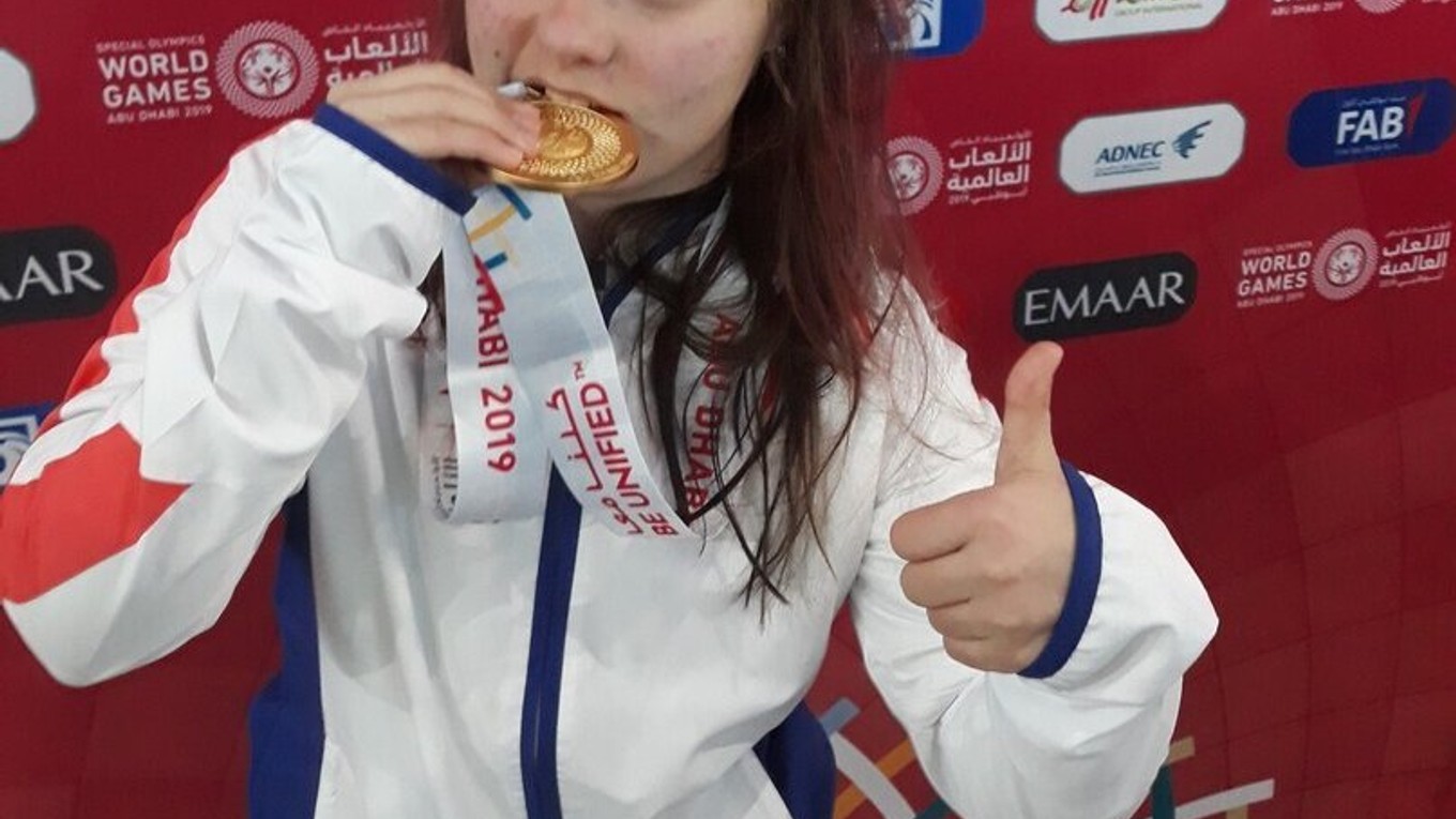 Vanda Kračunová sa na Špeciálnych olympijských hrách tešila  z dvoch zlatých medailí. 