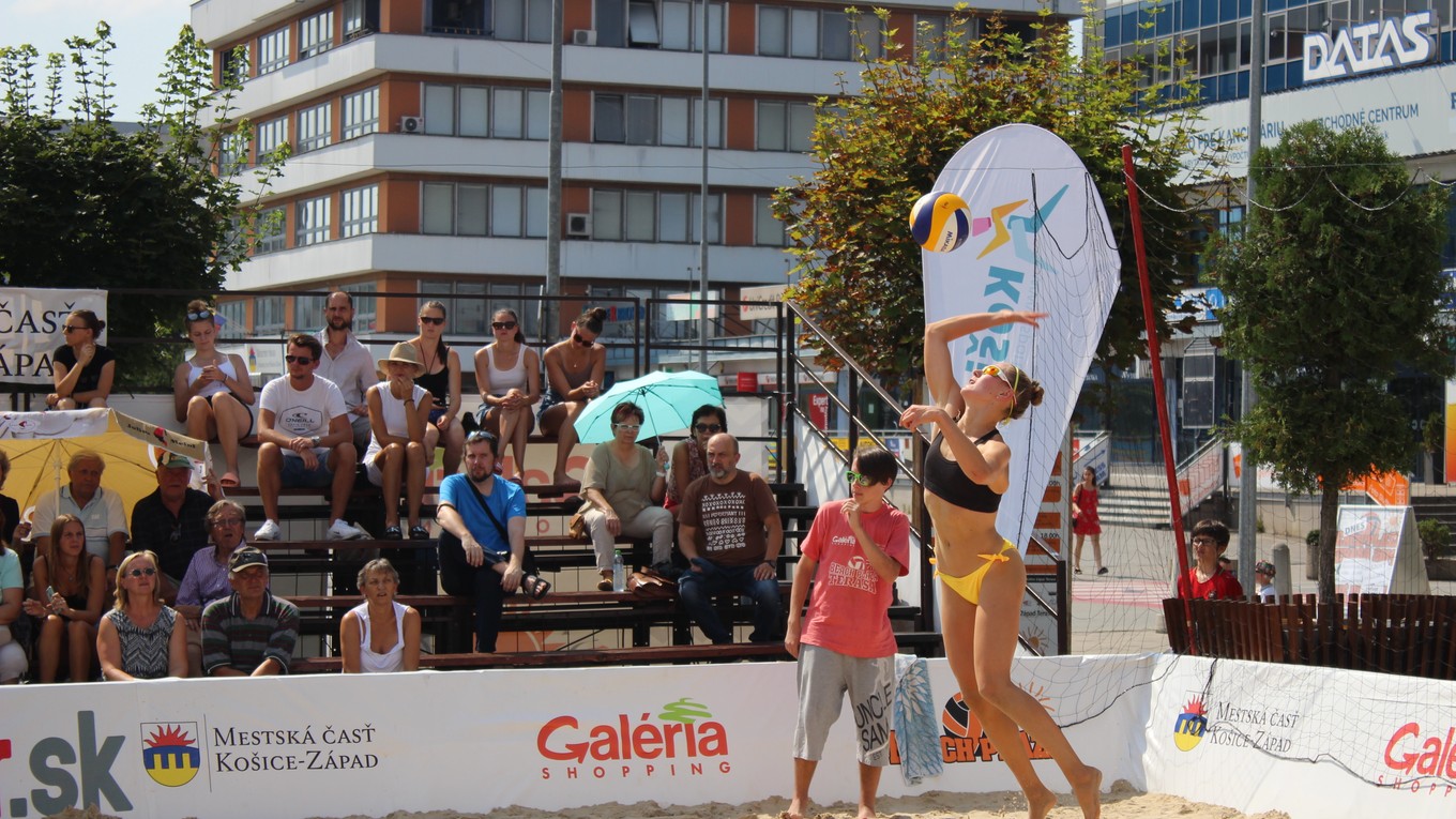 Košičanka Katarína Kapráľová na podaní.