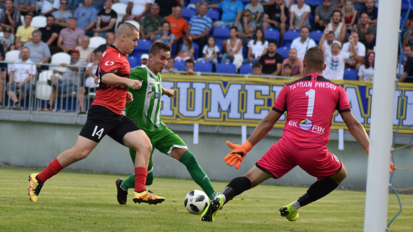 Treťoligový šláger medzi Humenným a Prešovom priniesol výborný futbal.