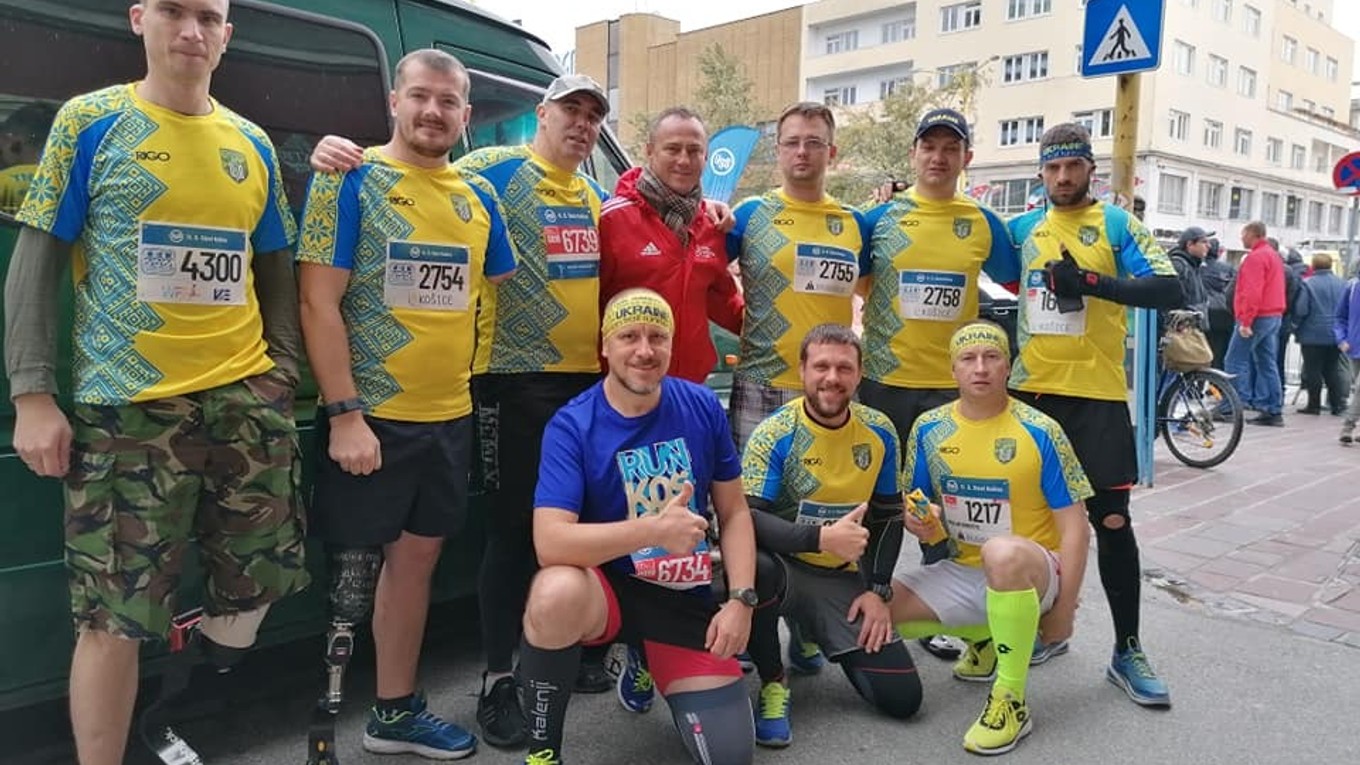 Na košický maratón pozvali aj ukrajinských vojnových veteránov. 