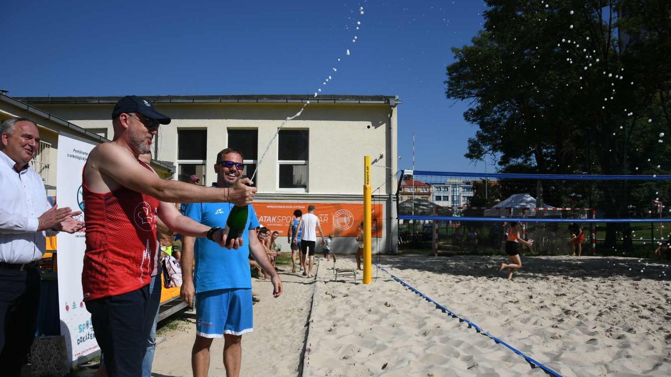 Nový areál plážového volejbalu v Prešove.
