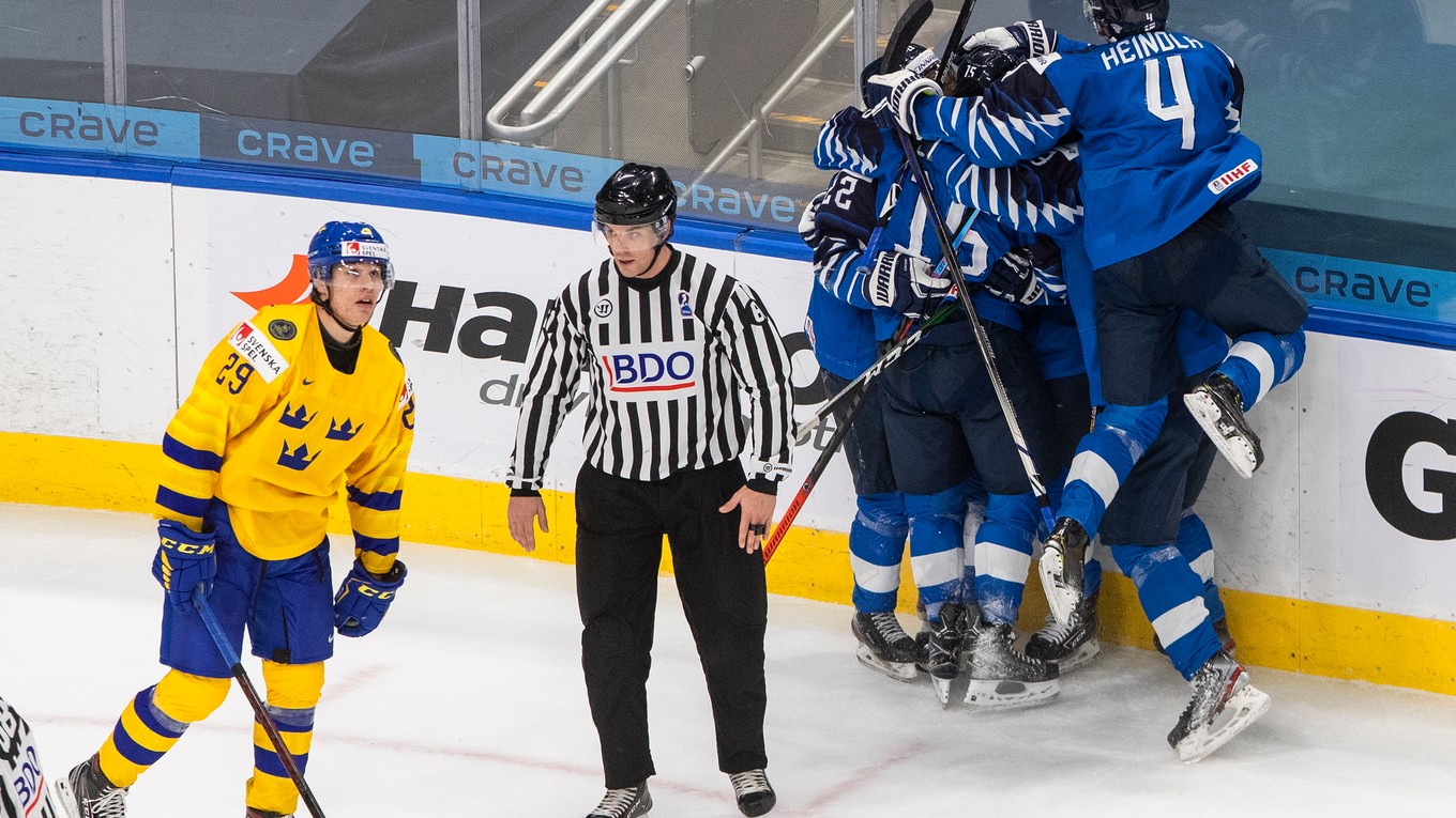 Fínsko zdolalo Švédsko na MS v hokeji do 20 rokov 2021.