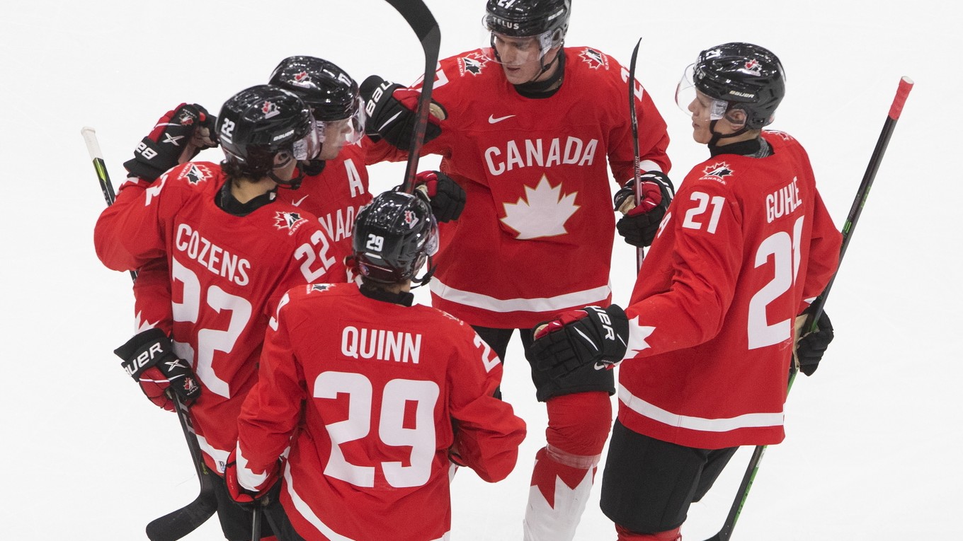 Kanada vs. Rusko, semifinále MS v hokeji do 20 rokov 2021 LIVE dnes.