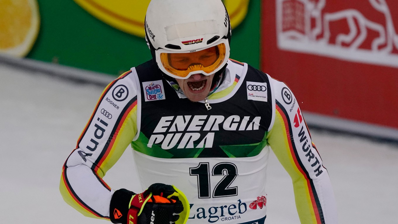 Linus Strasser vyhral slalom v Záhrebe 2021.