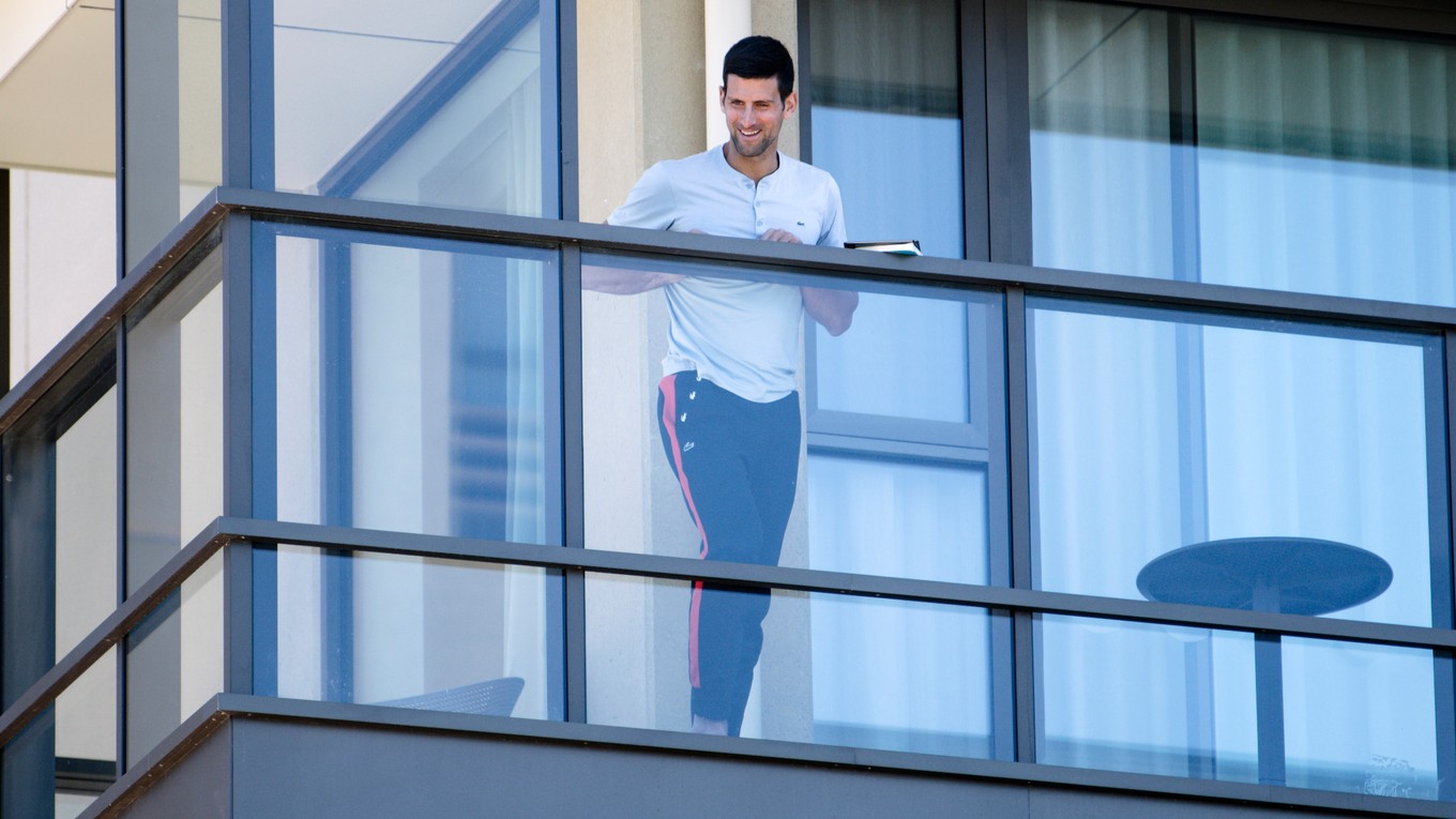 Novak Djokovič pred Australian Open 2021.