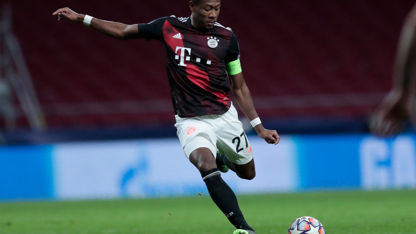 David Alaba v drese tímu Bayern Mníchov.