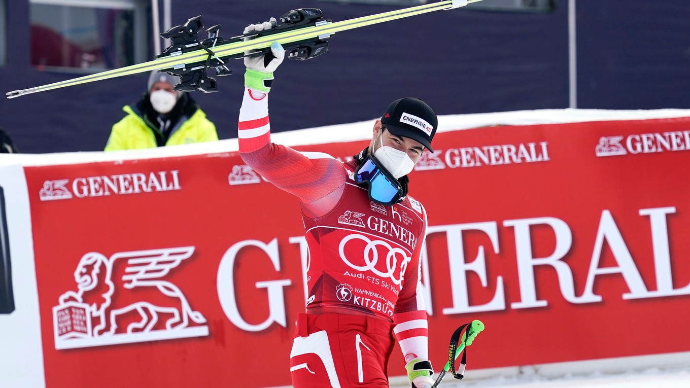 Rakúsky lyžiar Vincent Kriechmayr. 