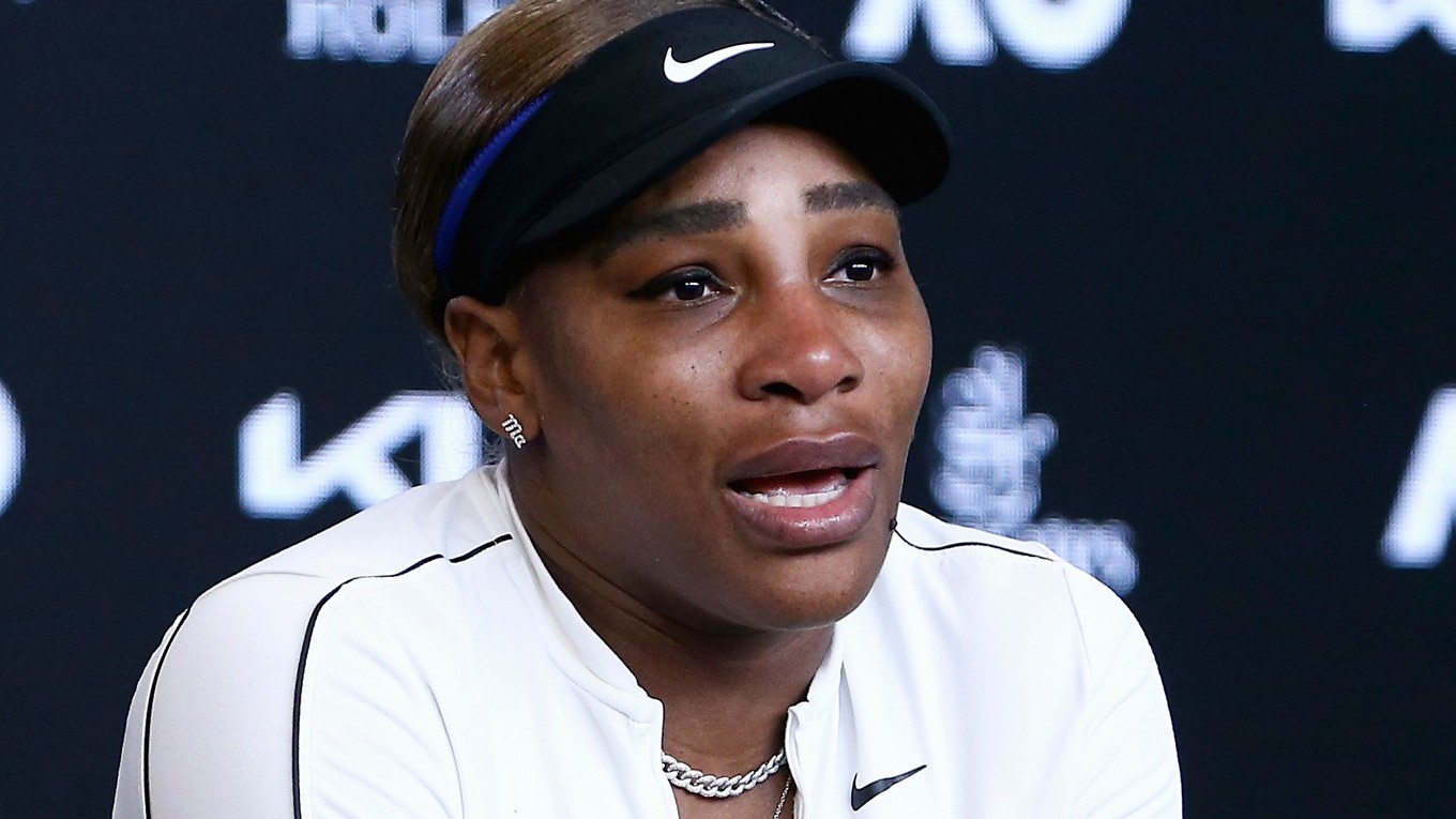 Serena Williamsová na tlačovej konferencii po vypadnutí z Australian Open 2021.