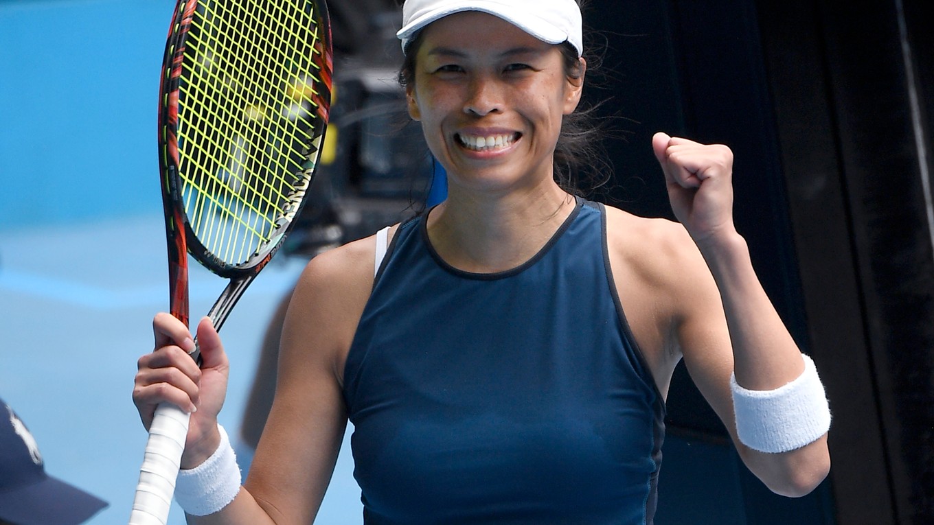 Sie Šu-wej na Australian Open 2021.