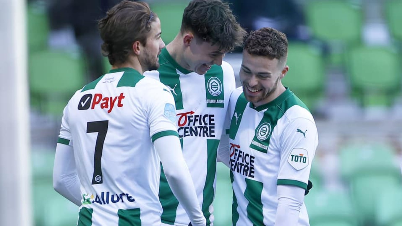 Radosť hráčov FC Groningen.