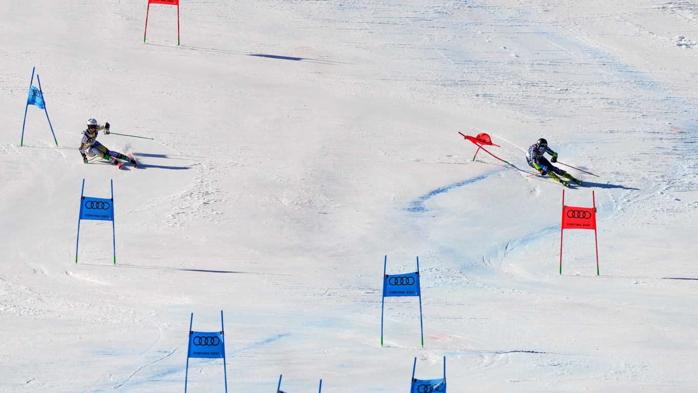 Paralelný obrovský slalom, ilustračná fotografia.