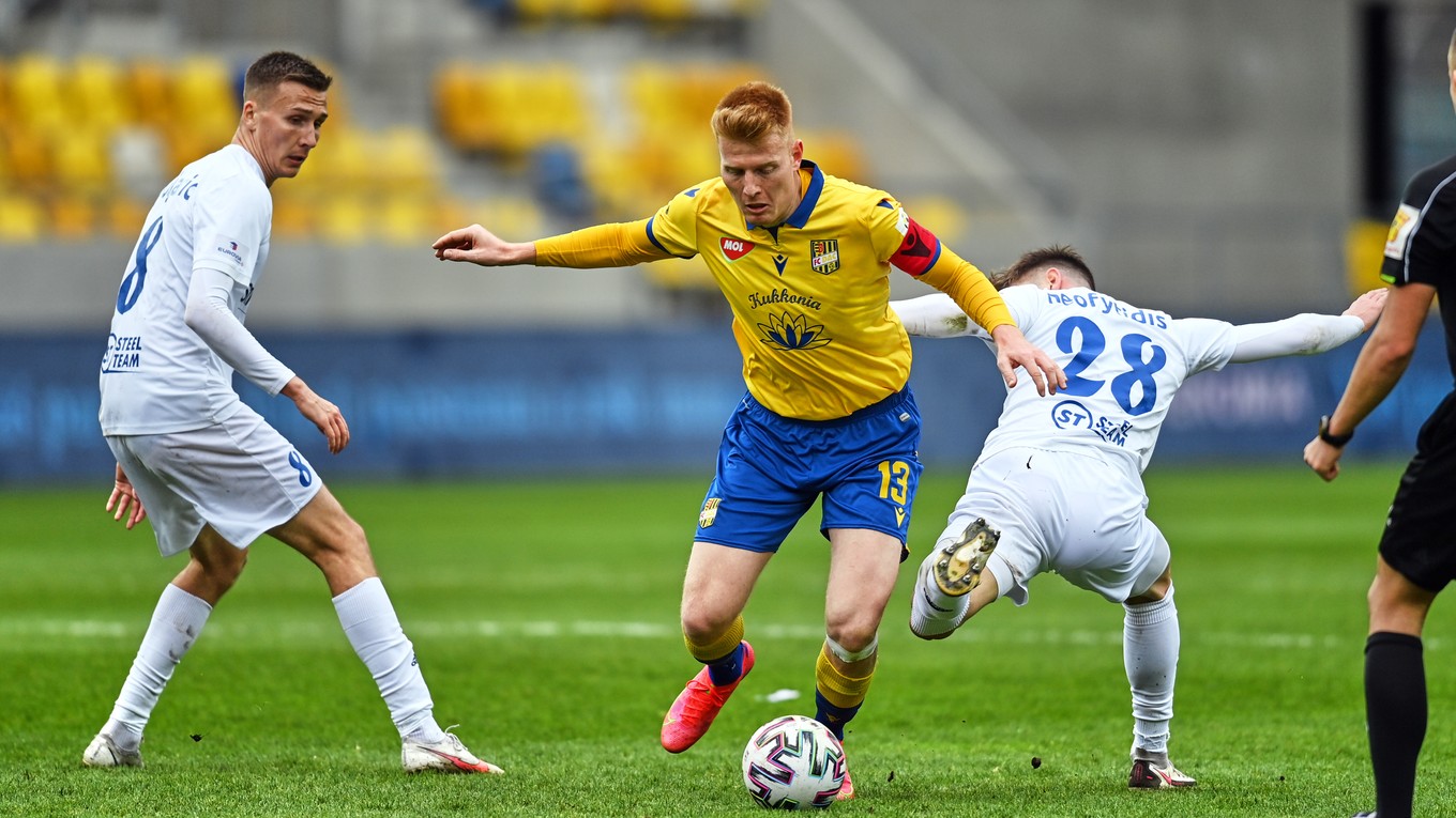 Zsolt Kalmár (v strede) sa vrátil do základnej zostavy DAC po menšom zranení.