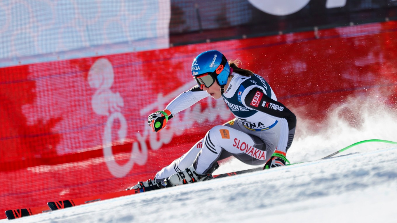Petra Vlhová v alpskej kombinácii na MS v zjazdovom lyžovaní 2021.