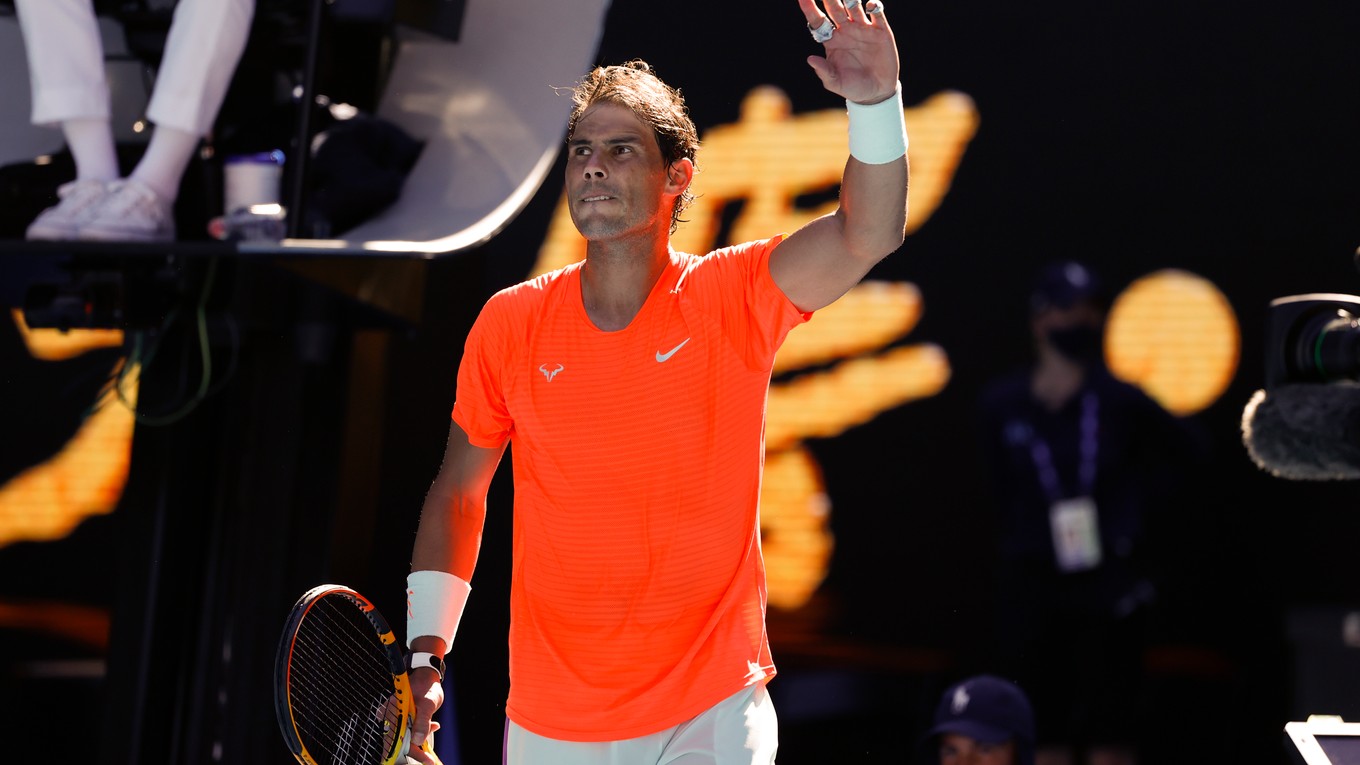 Rafael Nadal na Australian Open 2021.