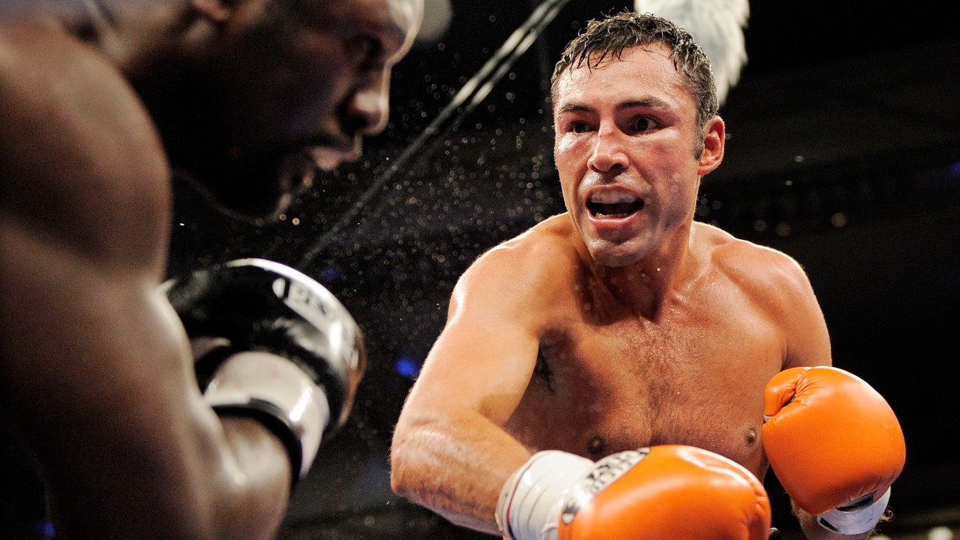 Oscar De La Hoya v dosiaľ poslednom zápase v máji 2008.